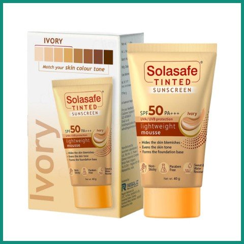 SOLASAFE TINTED SUNSCREEN SPF 50 PA+++ IVORY